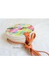 women rattan circle sling bags new decoration